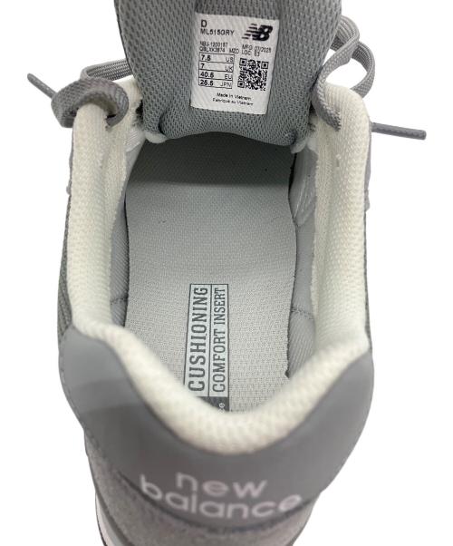 NEW BALANCE（ニューバランス）NEW BALANCE (ニューバランス) ニューバランス 515 グレー×ホワイト サイズ:US 7.5の古着・服飾アイテム