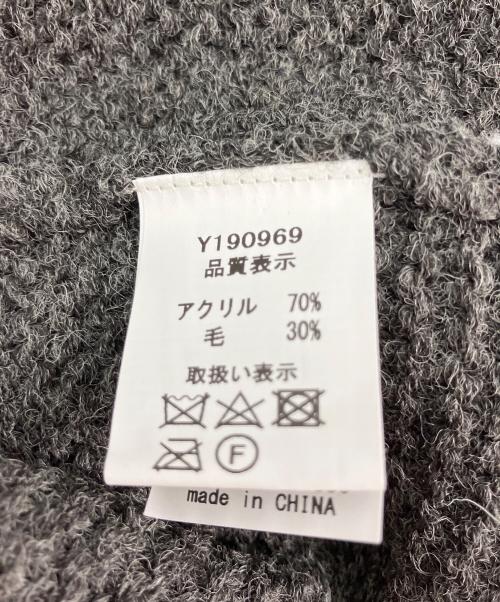 ichi（イチ）ichi (イチ) ニットジャケット グレー サイズ:FREEの古着・服飾アイテム