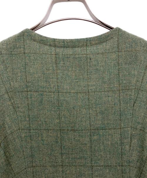 tricot COMME des GARCONS（トリココムデギャルソン）tricot COMME des GARCONS (トリココムデギャルソン) ノースリーブ・キャミソールワンピース グリーン サイズ:Mの古着・服飾アイテム