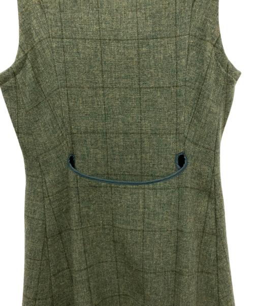 tricot COMME des GARCONS（トリココムデギャルソン）tricot COMME des GARCONS (トリココムデギャルソン) ノースリーブ・キャミソールワンピース グリーン サイズ:Mの古着・服飾アイテム
