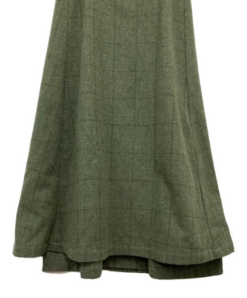 tricot COMME des GARCONS（トリココムデギャルソン）tricot COMME des GARCONS (トリココムデギャルソン) ノースリーブ・キャミソールワンピース グリーン サイズ:Mの古着・服飾アイテム
