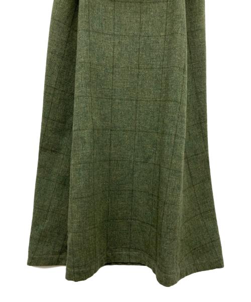 tricot COMME des GARCONS（トリココムデギャルソン）tricot COMME des GARCONS (トリココムデギャルソン) ノースリーブ・キャミソールワンピース グリーン サイズ:Mの古着・服飾アイテム