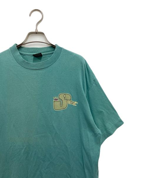 stussy（ステューシー）stussy (ステューシー) 半袖カットソー グリーン サイズ:Lの古着・服飾アイテム