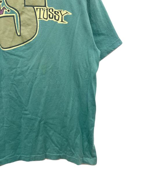 stussy（ステューシー）stussy (ステューシー) 半袖カットソー グリーン サイズ:Lの古着・服飾アイテム