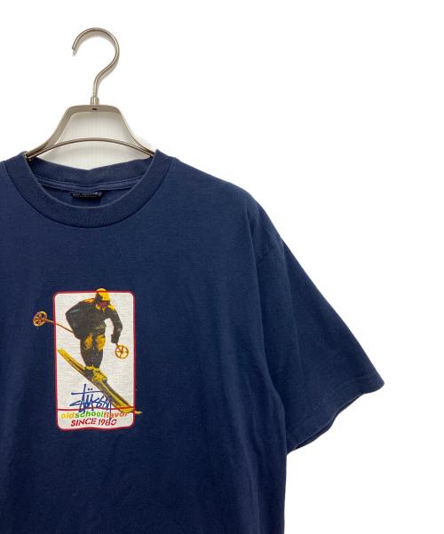 stussy（ステューシー）stussy (ステューシー) 半袖カットソー ネイビー サイズ:Mの古着・服飾アイテム