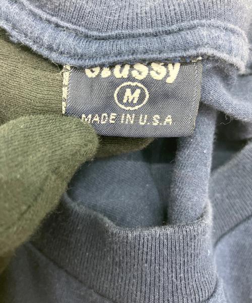 stussy（ステューシー）stussy (ステューシー) 半袖カットソー ネイビー サイズ:Mの古着・服飾アイテム