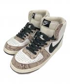 NIKEナイキ）の古着「ターミネーター ハイ ココア スネーク」｜ホワイト×ベージュ
