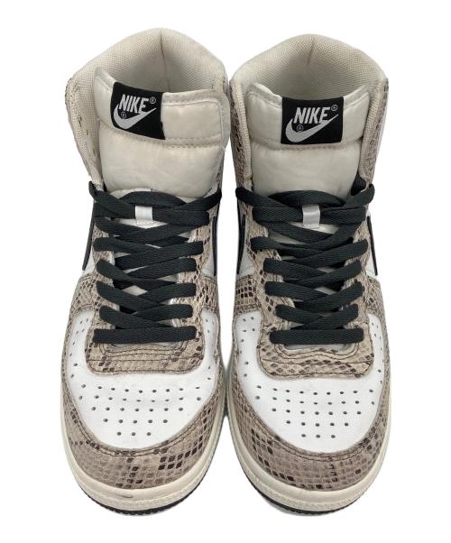 NIKE（ナイキ）NIKE (ナイキ) ターミネーター ハイ ココア スネーク ホワイト×ベージュ サイズ:US 8の古着・服飾アイテム