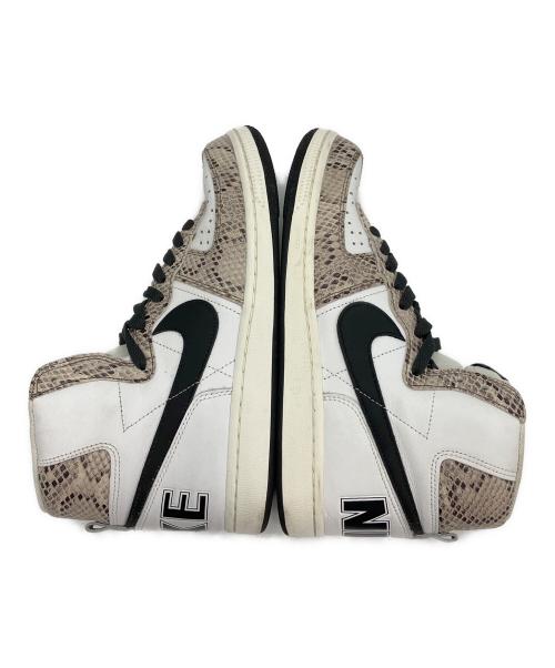NIKE（ナイキ）NIKE (ナイキ) ターミネーター ハイ ココア スネーク ホワイト×ベージュ サイズ:US 8の古着・服飾アイテム