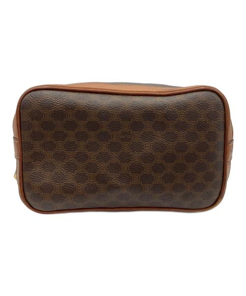 CELINE（セリーヌ）CELINE (セリーヌ) マカダム 巾着ショルダーバッグ ブラウンの古着・服飾アイテム