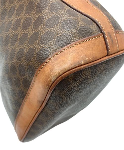 CELINE（セリーヌ）CELINE (セリーヌ) マカダム 巾着ショルダーバッグ ブラウンの古着・服飾アイテム