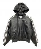 adidasアディダス）の古着「Wプレザー ジャケット パッド」｜ブラック×ホワイト
