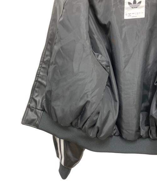 adidas（アディダス）adidas (アディダス) Wプレザー ジャケット パッド ブラック×ホワイト サイズ:Lの古着・服飾アイテム