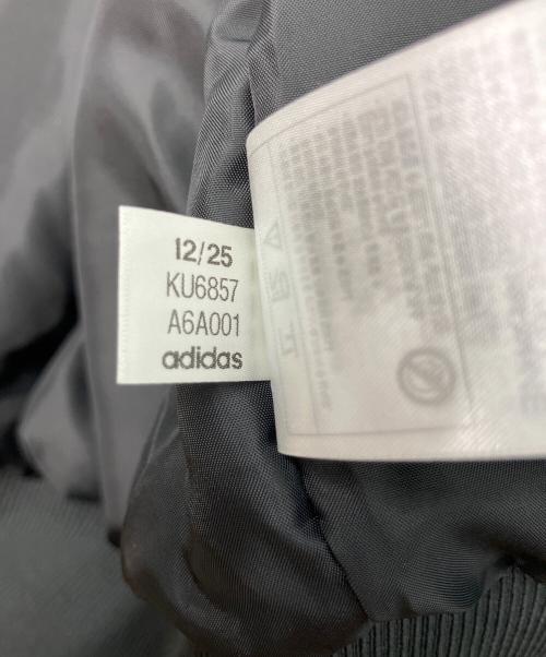 adidas（アディダス）adidas (アディダス) Wプレザー ジャケット パッド ブラック×ホワイト サイズ:Lの古着・服飾アイテム