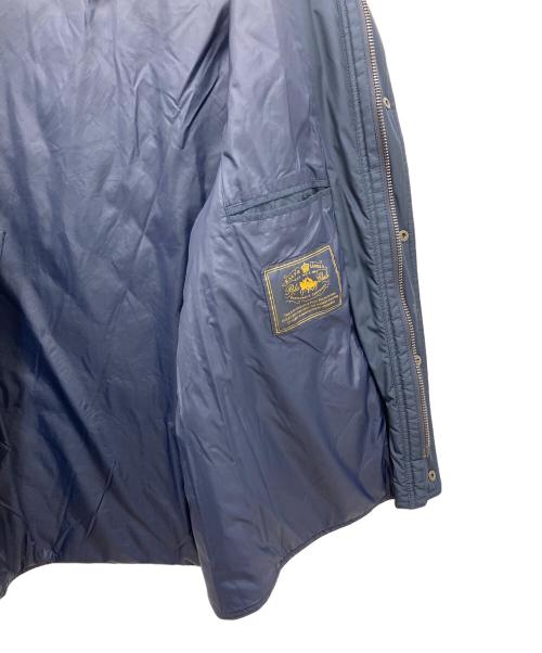 POLO RALPH LAUREN（ポロ・ラルフローレン）POLO RALPH LAUREN (ポロ・ラルフローレン) キルティングベスト ネイビー×ブラウン サイズ:XLの古着・服飾アイテム