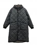 LAVENHAMラベンハム）の古着「ビッグキルト ロングコート」｜グレー