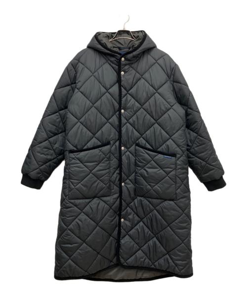 LAVENHAM（ラベンハム）LAVENHAM (ラベンハム) ビッグキルト ロングコート グレー サイズ:42の古着・服飾アイテム