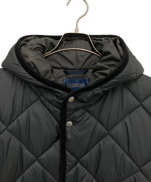 LAVENHAM（ラベンハム）LAVENHAM (ラベンハム) ビッグキルト ロングコート グレー サイズ:42の古着・服飾アイテム