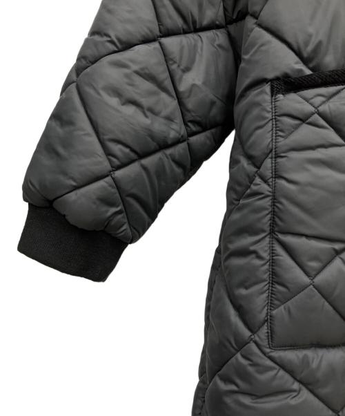 LAVENHAM（ラベンハム）LAVENHAM (ラベンハム) ビッグキルト ロングコート グレー サイズ:42の古着・服飾アイテム
