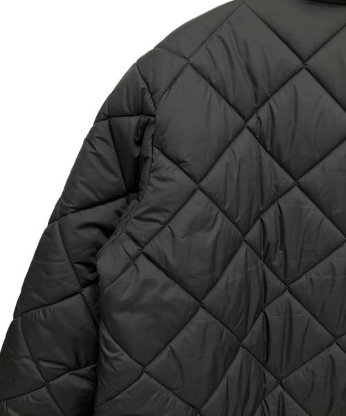 LAVENHAM（ラベンハム）LAVENHAM (ラベンハム) ビッグキルト ロングコート グレー サイズ:42の古着・服飾アイテム