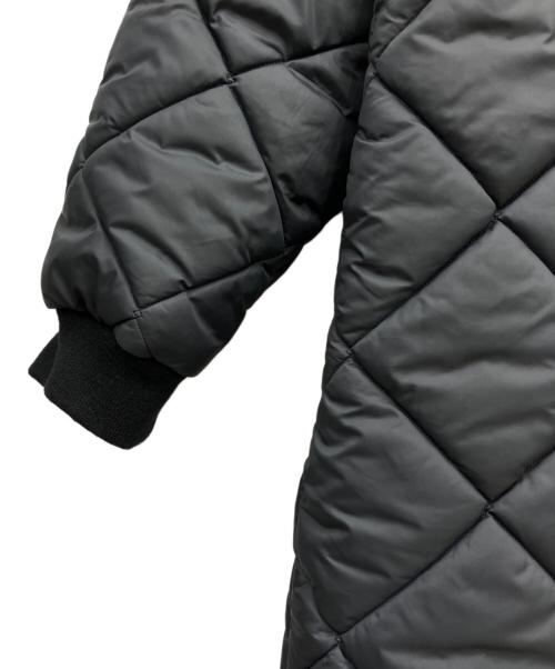 LAVENHAM（ラベンハム）LAVENHAM (ラベンハム) ビッグキルト ロングコート グレー サイズ:42の古着・服飾アイテム