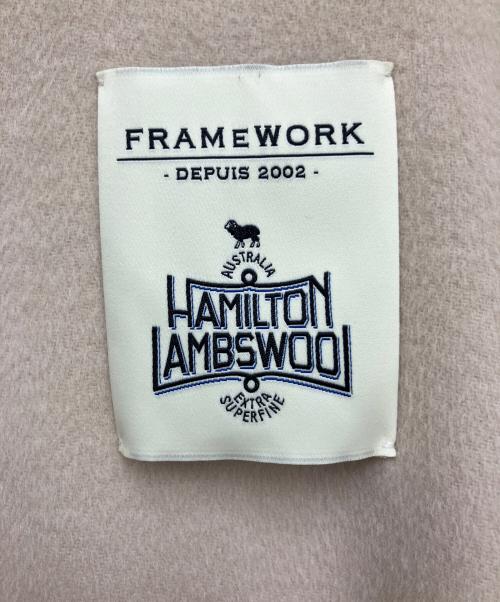 FRAMeWORK（フレームワーク）FRAMeWORK (フレームワーク) ウールコート ベージュ サイズ:38の古着・服飾アイテム
