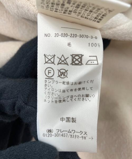 FRAMeWORK（フレームワーク）FRAMeWORK (フレームワーク) ウールコート ベージュ サイズ:38の古着・服飾アイテム