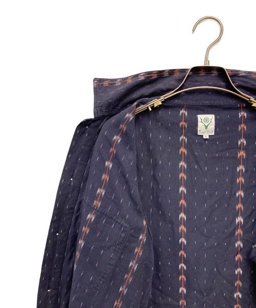 South2 West8（サウスツー ウエストエイト）south2 west8 (サウスツー ウエストエイト) 長袖シャツ ネイビー×オレンジ サイズ:Sの古着・服飾アイテム