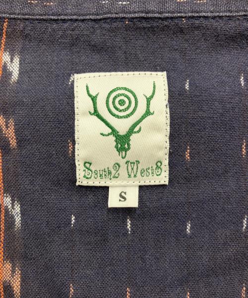 South2 West8（サウスツー ウエストエイト）south2 west8 (サウスツー ウエストエイト) 長袖シャツ ネイビー×オレンジ サイズ:Sの古着・服飾アイテム