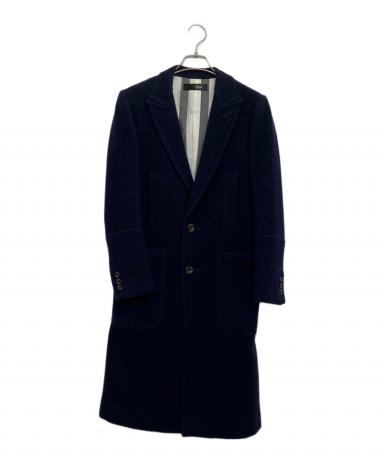 中古・古着通販】Ujoh (ウジョー) チェスターコート ネイビー サイズ:2