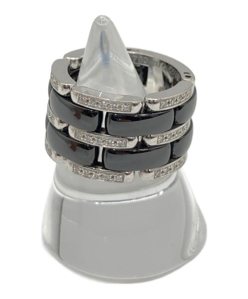 CHANEL（シャネル）CHANEL (シャネル) ウルトラコレクション ラージ リング ブラック×シルバー サイズ:刻印サイズ：50の古着・服飾アイテム