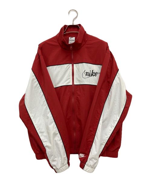 NIKE（ナイキ）NIKE (ナイキ) トラックジャケット レッド×ホワイト サイズ:Mの古着・服飾アイテム