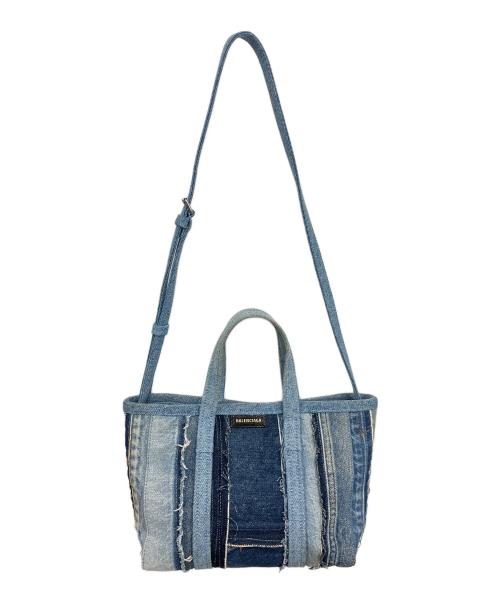 BALENCIAGA（バレンシアガ）BALENCIAGA (バレンシアガ) バルベス スモール デニム 2WAYトートバッグ インディゴの古着・服飾アイテム
