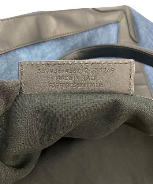 BALENCIAGA（バレンシアガ）BALENCIAGA (バレンシアガ) ネイビーカバス M トートバッグ インディゴ×ブラックの古着・服飾アイテム