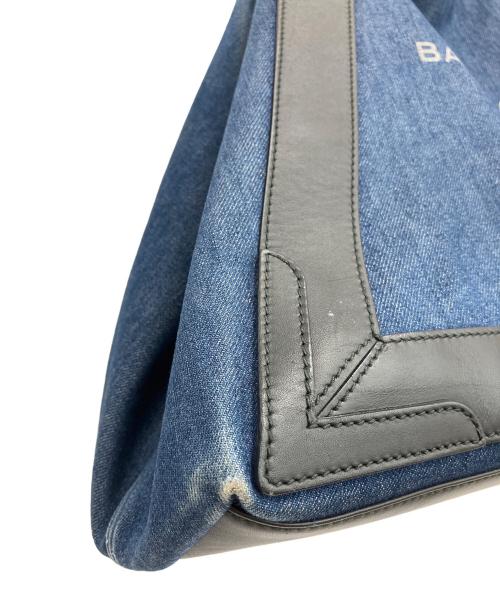 BALENCIAGA（バレンシアガ）BALENCIAGA (バレンシアガ) ネイビーカバス M トートバッグ インディゴ×ブラックの古着・服飾アイテム