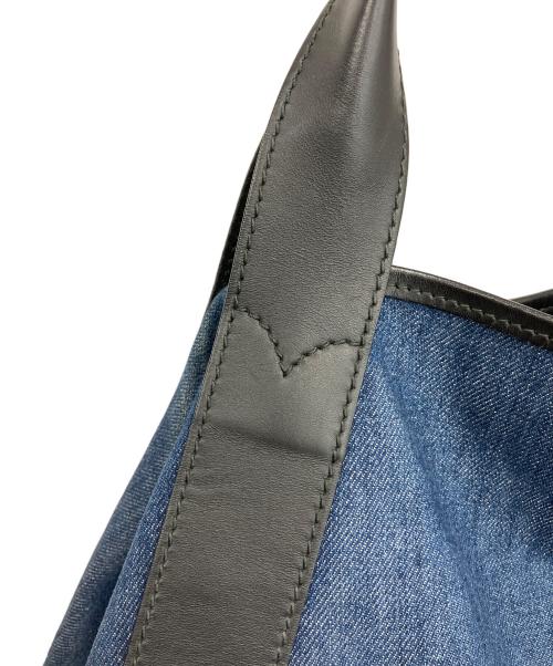 BALENCIAGA（バレンシアガ）BALENCIAGA (バレンシアガ) ネイビーカバス M トートバッグ インディゴ×ブラックの古着・服飾アイテム