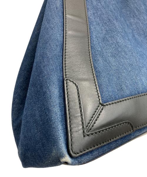 BALENCIAGA（バレンシアガ）BALENCIAGA (バレンシアガ) ネイビーカバス M トートバッグ インディゴ×ブラックの古着・服飾アイテム