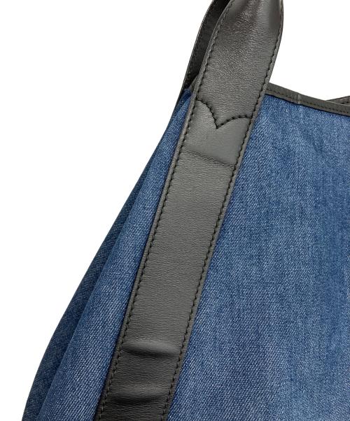 BALENCIAGA（バレンシアガ）BALENCIAGA (バレンシアガ) ネイビーカバス M トートバッグ インディゴ×ブラックの古着・服飾アイテム