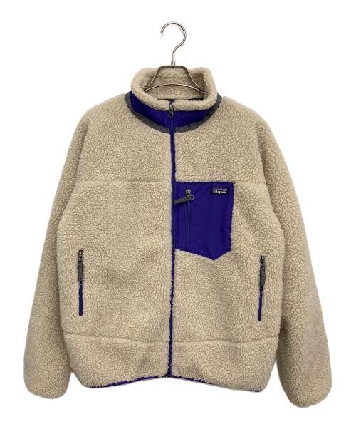 Patagonia（パタゴニア）Patagonia (パタゴニア) レトロXボアフリースジャケット ベージュ×パープル サイズ:XXLの古着・服飾アイテム