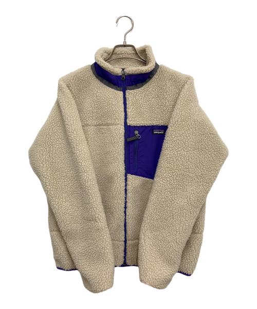 Patagonia（パタゴニア）Patagonia (パタゴニア) レトロXボアフリースジャケット ベージュ×パープル サイズ:XXLの古着・服飾アイテム