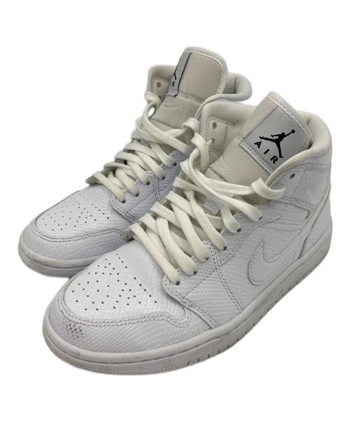 NIKE（ナイキ）NIKE (ナイキ) エア ジョーダン1 ミッド ホワイト サイズ:US 6.5の古着・服飾アイテム