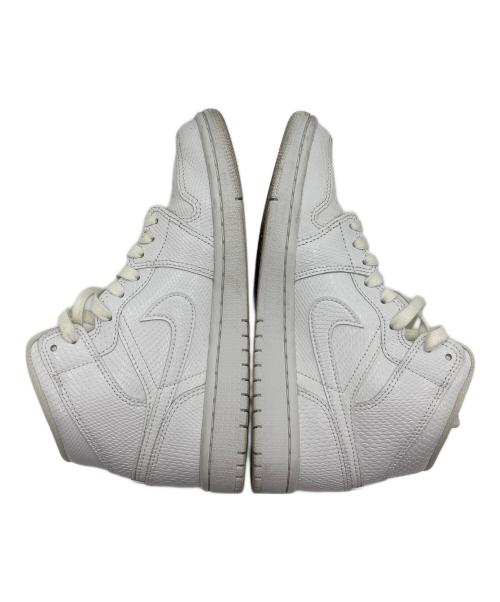 NIKE（ナイキ）NIKE (ナイキ) エア ジョーダン1 ミッド ホワイト サイズ:US 6.5の古着・服飾アイテム