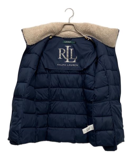 LAUREN RALPH LAUREN（ローレン ラルフ ローレン）LAUREN RALPH LAUREN (ローレン ラルフ ローレン) ダウンジャケット ネイビー×ホワイト サイズ:Sの古着・服飾アイテム