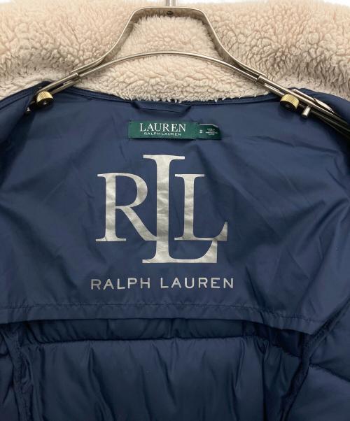 LAUREN RALPH LAUREN（ローレン ラルフ ローレン）LAUREN RALPH LAUREN (ローレン ラルフ ローレン) ダウンジャケット ネイビー×ホワイト サイズ:Sの古着・服飾アイテム