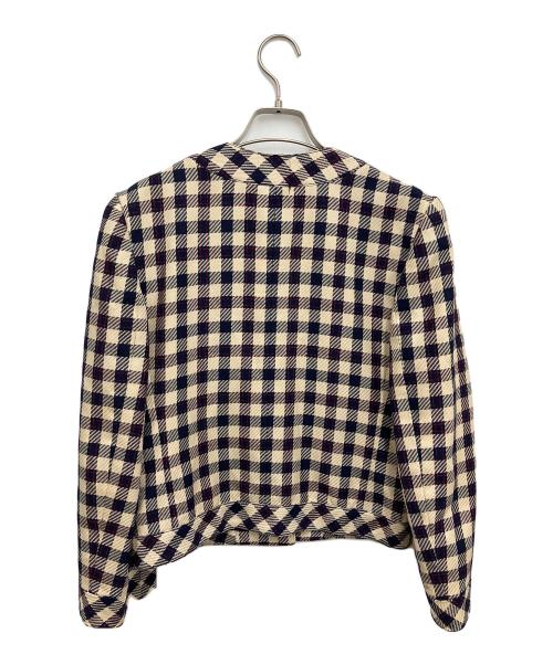 CELINE（セリーヌ）CELINE (セリーヌ) ジャケット ネイビー×ホワイト サイズ:SIZE38の古着・服飾アイテム