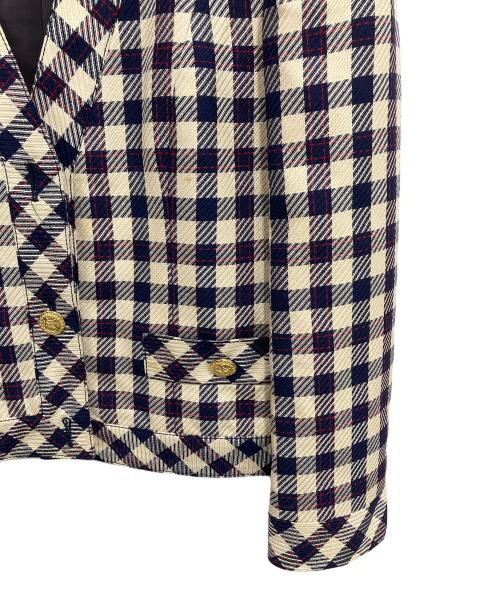 CELINE（セリーヌ）CELINE (セリーヌ) ジャケット ネイビー×ホワイト サイズ:SIZE38の古着・服飾アイテム
