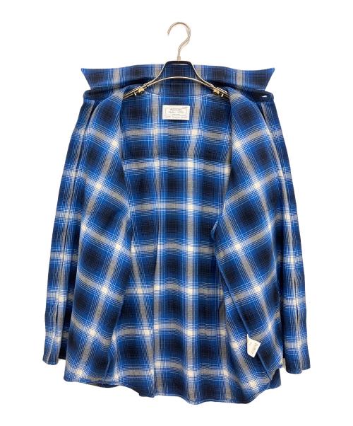 RAFU（ラフ）RAFU (ラフ) 長袖シャツ ブルー×ブラック サイズ:Lの古着・服飾アイテム