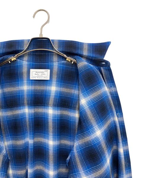 RAFU（ラフ）RAFU (ラフ) 長袖シャツ ブルー×ブラック サイズ:Lの古着・服飾アイテム