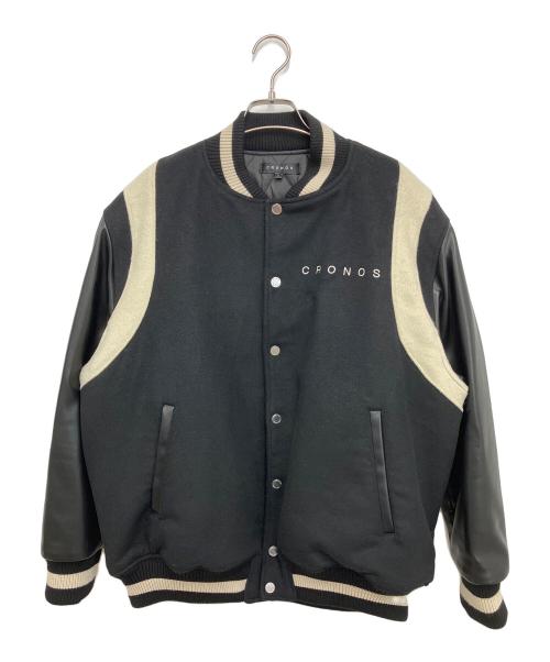CRONOS（クロノス）CRONOS (クロノス) スタジャン ブラック×ホワイト サイズ:Sの古着・服飾アイテム