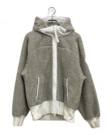 CANADA GOOSE（カナダグース）の古着「Simcoe Fleece Hoody」｜ライトグレー×ホワイト